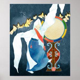 Póster Seung MU, dança coreana da monge