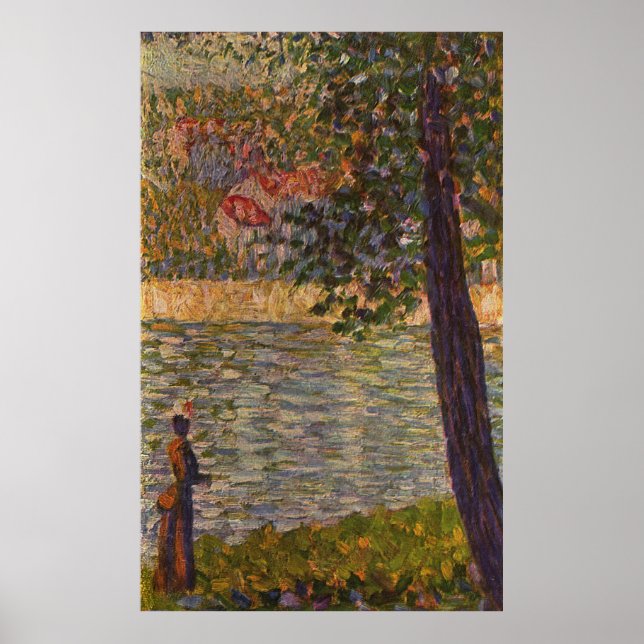 Póster Seurat: A Marcha da Manhã (O Sena em Courbevoie) (Frente)