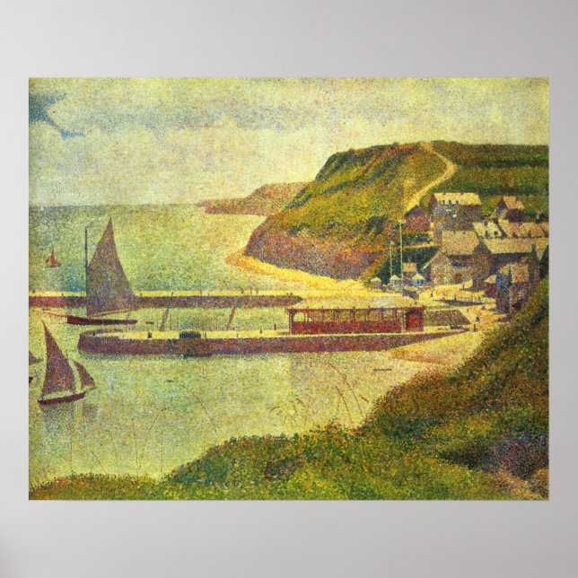 Poster Seurat Port-en-Bessin Harbour (Frente)
