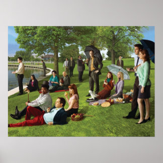 Poster Seurat The Office Edition