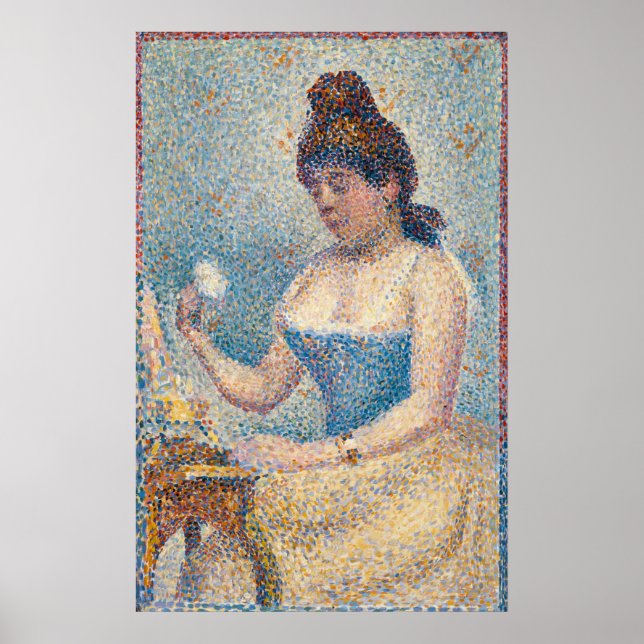 Poster Seurat Woman se alimentando (Frente)
