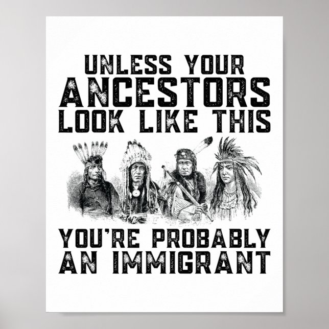 Poster Seus Ancestrais se parecem com isso Você provavelm (Frente)