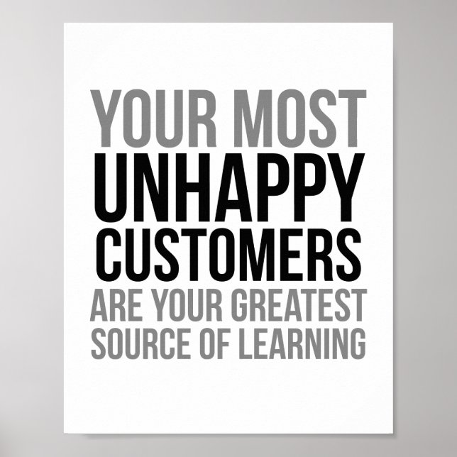 Poster Seus clientes mais infelizes (Frente)