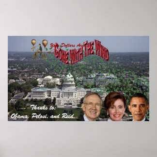 Poster Seus dólares foram com os Obrigados do vento para 