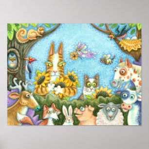 POSTER SEUS GATOS E MENAGÉRIOS DE AMIGOS, ENGRAÇADOS