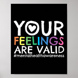 Poster Seus Sentimentos São Consciência Mental Válida 1
