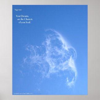 Poster Seus sonhos são as carruagens de sua alma