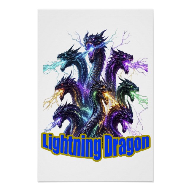 Póster Seven-Headed Lightning Dragon (Frente)