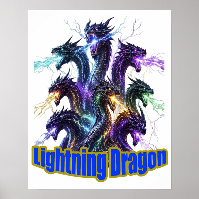 Poster Seven-Headed Lightning Dragon (Frente)