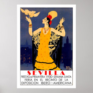 Poster Sevilha, cidade, espanha, turismo do promocional