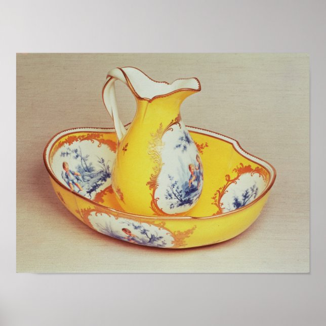 Póster Sevres Broc Roussel ewer e bacia (Frente)