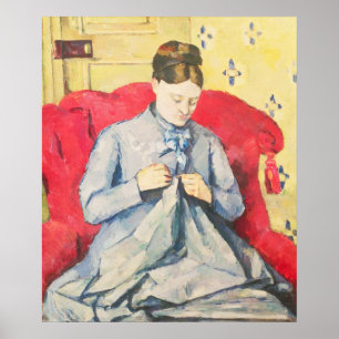 Poster Sewing da senhora Cezanne