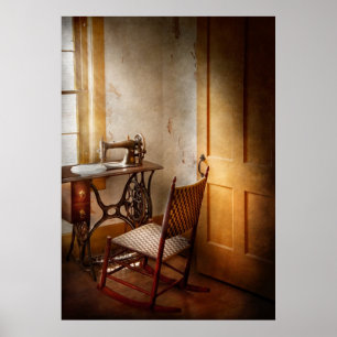 Póster Sewing - usou-se para amar esta máquina