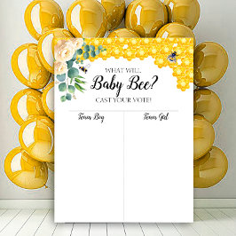 Poster Sexo de abelhas revela gráfico de Menino ou Rapari