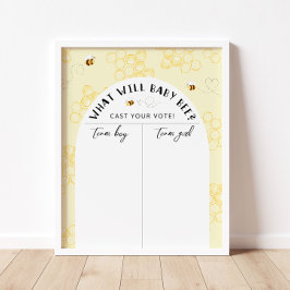 Poster Sexo de abelhas revela gráfico de Menino ou Rapari