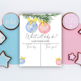 Poster Sexo de Natal revela gráfico de Menino ou Rapariga