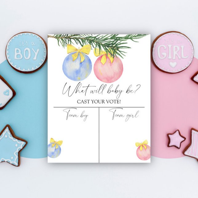 Poster Sexo de Natal revela gráfico de Menino ou Rapariga (Criador carregado)