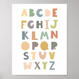 Poster Sexo Enfermeiro Neutro de Boho Alphabet