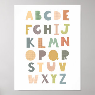 Poster Sexo Enfermeiro Neutro de Boho Alphabet