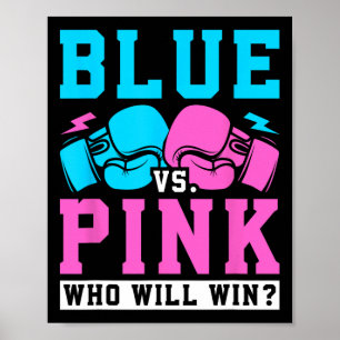 Poster Sexo Festa de Revelação Azul Vs Rosa Que Ganha Box