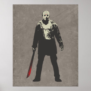 Poster Sexta-feira, 13   Jason Voorhees Caracter Art