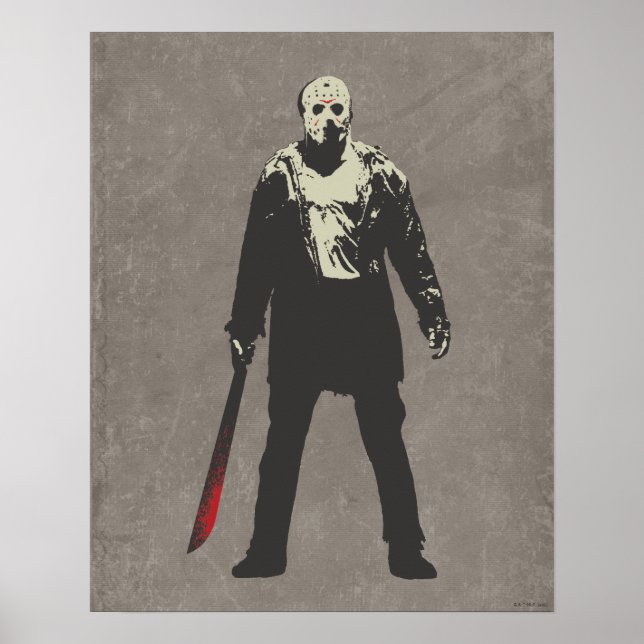 Poster Sexta-feira, 13 | Jason Voorhees Caracter Art (Frente)