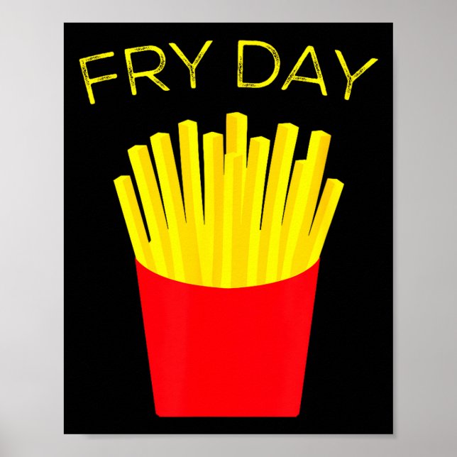 Poster Sexta-feira, Batatas Fritas, Tgif Graças a Deus É  (Frente)