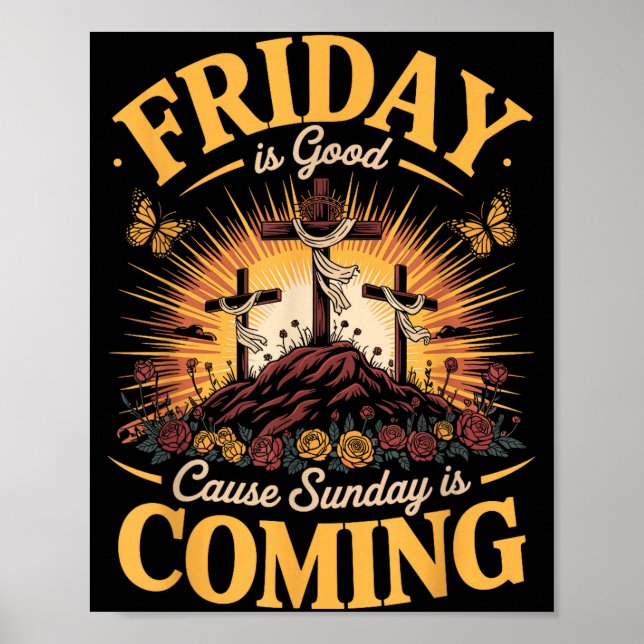 Poster Sexta-feira é Bom Causa Domingo está Chegando Cris (Frente)