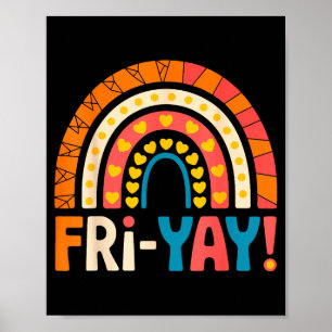 Poster Sexta-feira feliz Sexta-feira Professora Escola Me