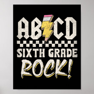 Poster Sexta Série Abcd Rock Volta às Aulas Primeiro Dia