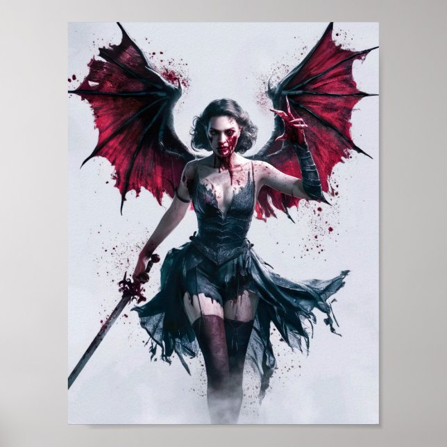 Poster Sexy Bloody Vampire Warrior (Frente)