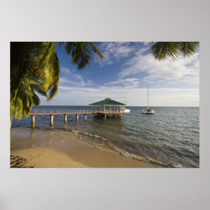 Poster Seychelles, Ilha de Praslin, Anse Bois de Rose,