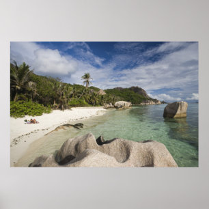Poster Seychelles, Ilha La Digue, L'Union Estate