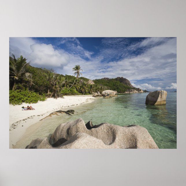 Poster Seychelles, Ilha La Digue, L'Union Estate (Frente)