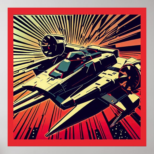 Poster SF - Corte de Estrelas de Anime 1 (Frente)