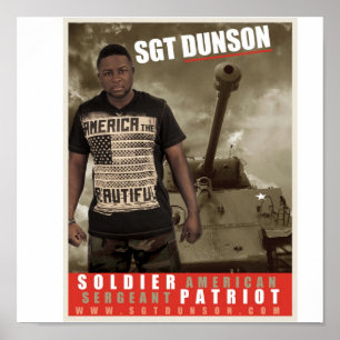 POSTER SGT DUNSON do ESTILO do grunhido