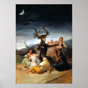 Póster Shabat das Bruxas de Francisco Goya