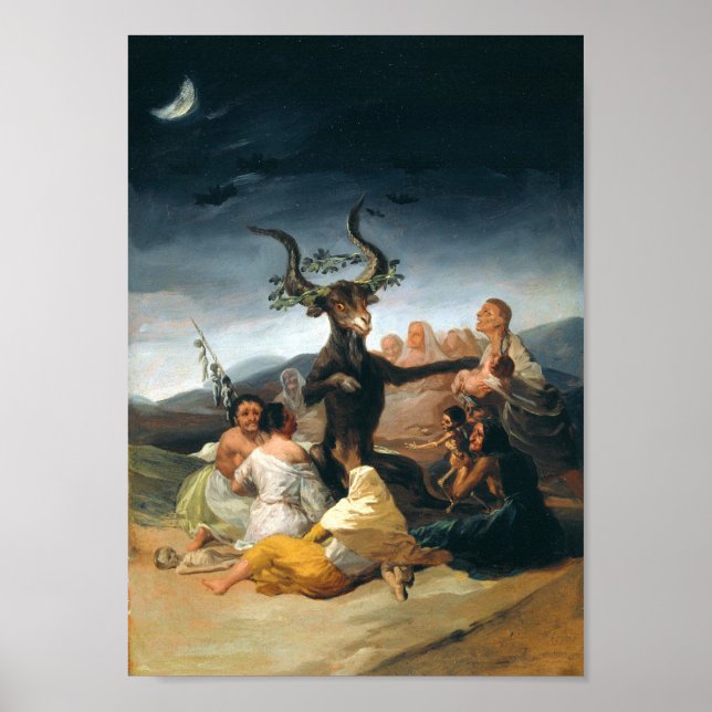 Poster Shabat de Bruxas (Goya, 1798) (Frente)