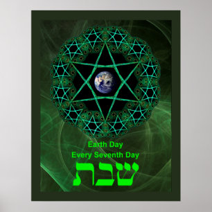 Poster Shabbat - Dia da Terra