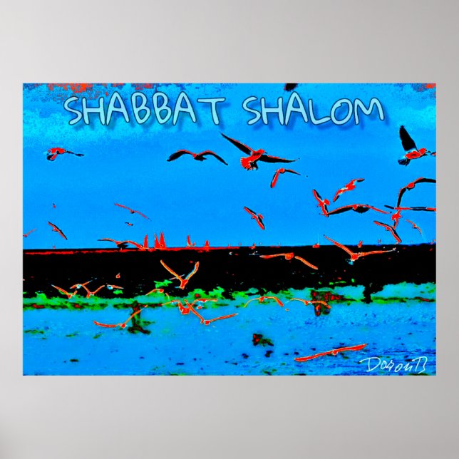 Poster Shabbat Shalom (Frente)