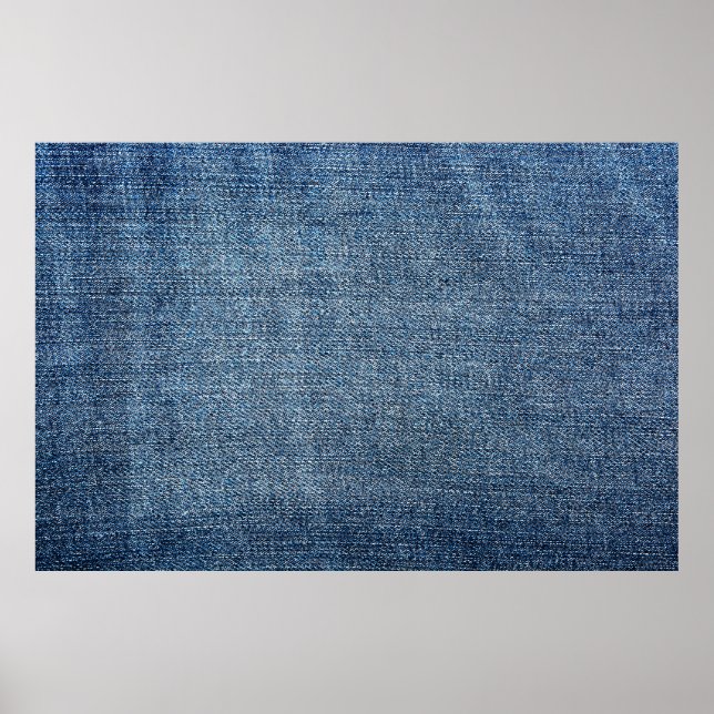 Poster Shabby denim textura para fundo. Jeans azuis (Frente)
