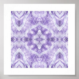 Poster Shadow Abstract Violet Purple White Watercolor Art