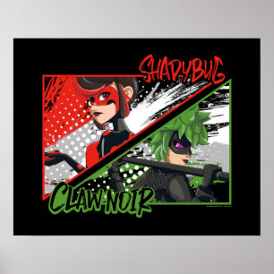 Poster Shadybug & Claw Noir Miraculoso Reverso