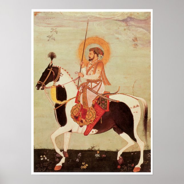Póster Shah Jahan em Horseback (Frente)