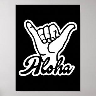 Poster Shaka Hand, Hang Loose Sinal Aloha