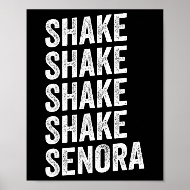 Poster Shake Senora Halloween (Frente)