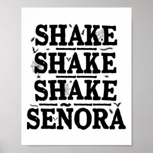 Poster Shake Shake Retro Vintage Dia de as Bruxas engraça