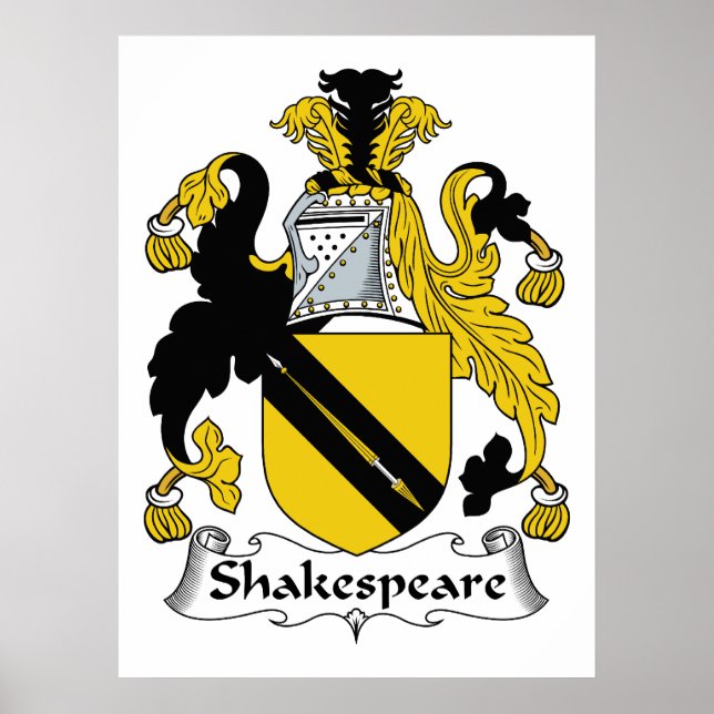 Póster Shakespeare Family Crest (Frente)