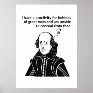 Poster Shakespeare Funny Quote