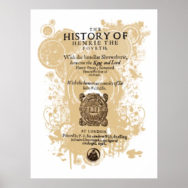 Póster Shakespeare Henry IV Parte I Trito Frente (Frente)